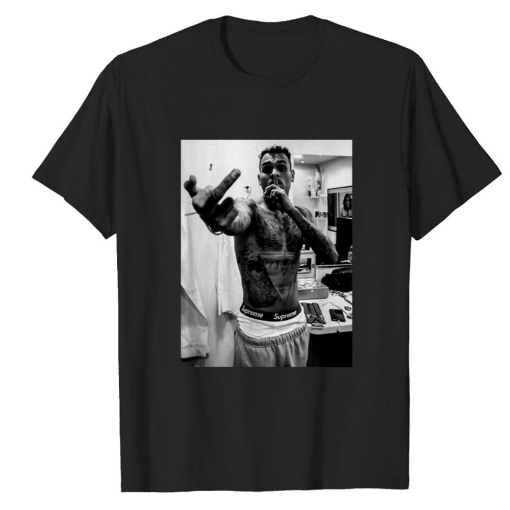 Chris Brown Signature RnB Singer Music Fan Streetwear Graphic T-Shirt